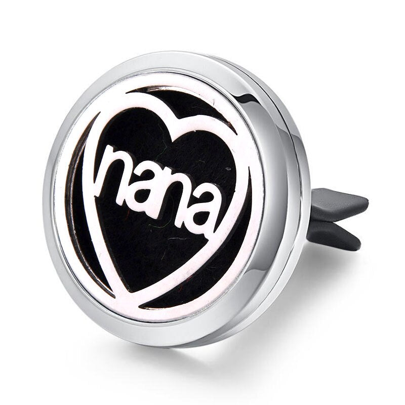 Tree of Life Stainless Steel Car Air Freshener Perfume Essential Oil Diffuser Locket