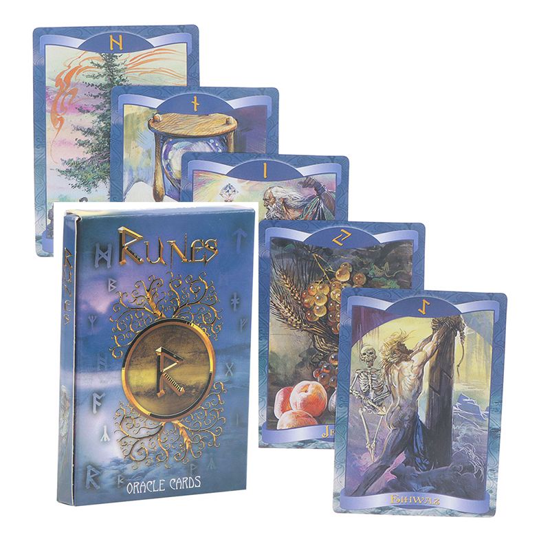 Wood Runes Stone Set Witches Rune Set  Divination Runestones Witch Accessories Tarot Cards