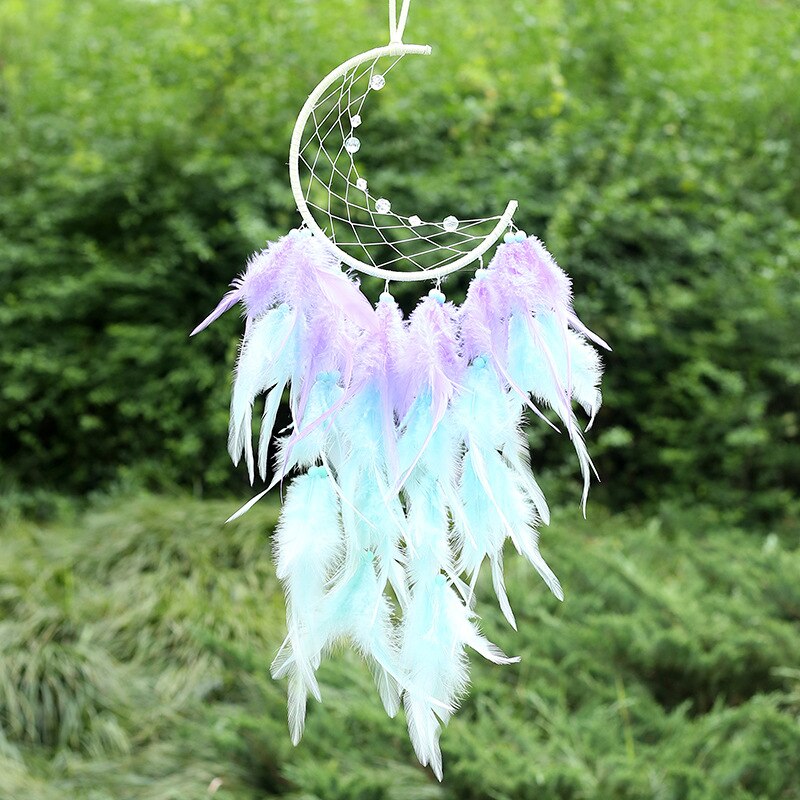 Half Moon Dream catchers With Lights Handmade