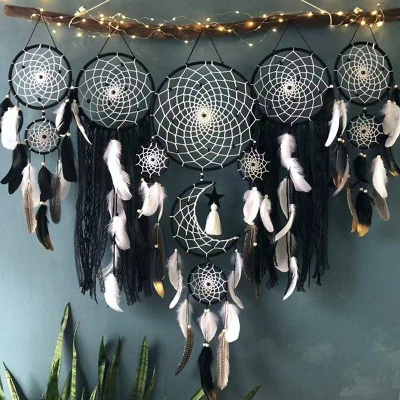 5 pcs/set Dream catchers Feathers Handmade Dream Catchers