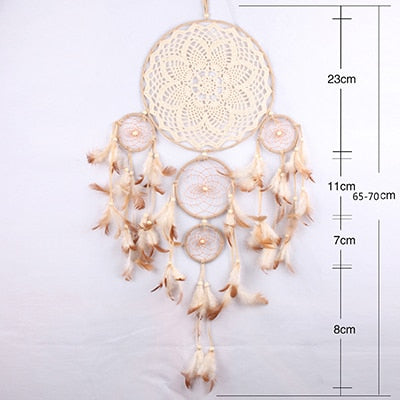 Five-ring Wind Chime Ornaments Creative Dream Catcher Decoration Wall Hanging