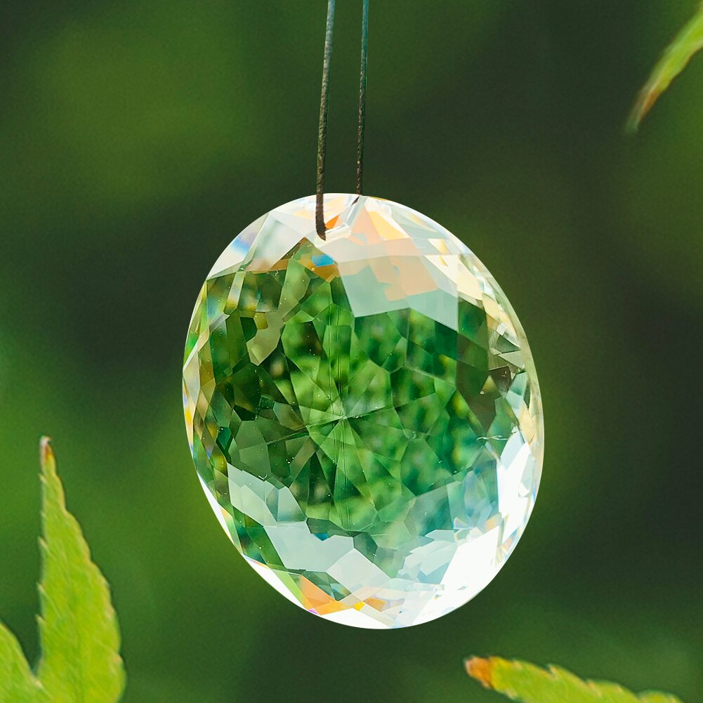 Brillant Faceted Rainbow Crystal Prism Suncatcher Chandeliers Hanging Crystal Decorations Pendant Sun Catcher Home Wedding Decor