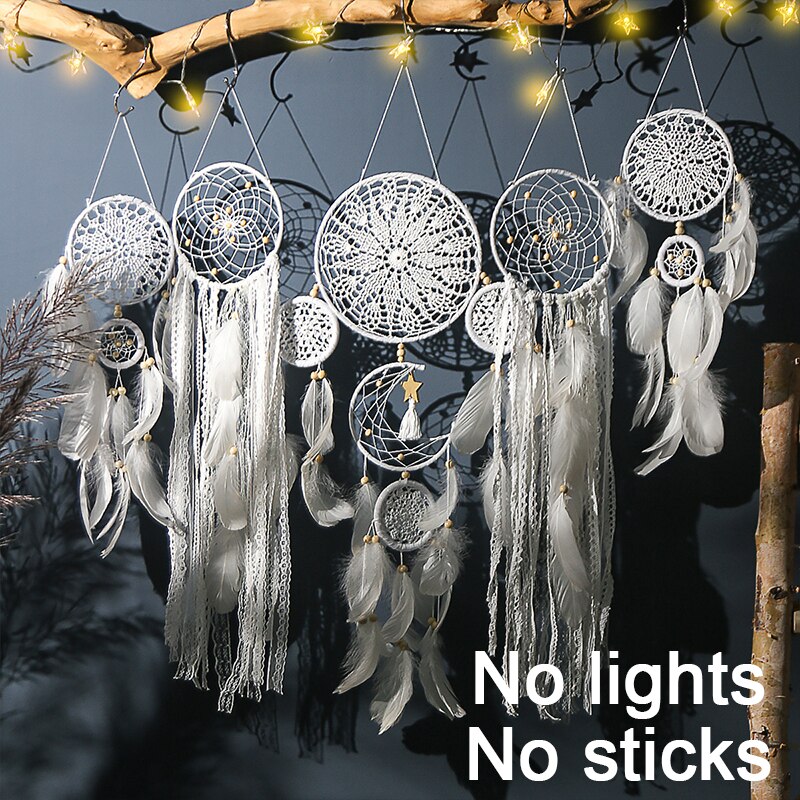 5 pcs/set Dream catchers Feathers Handmade Dream Catchers