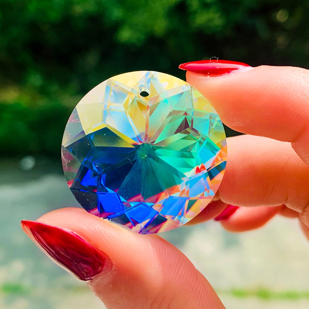 Premium Rainbow Crystal Hanging Faceted Prism Sun Catcher Chandelier Lighting Home Décor Decorations