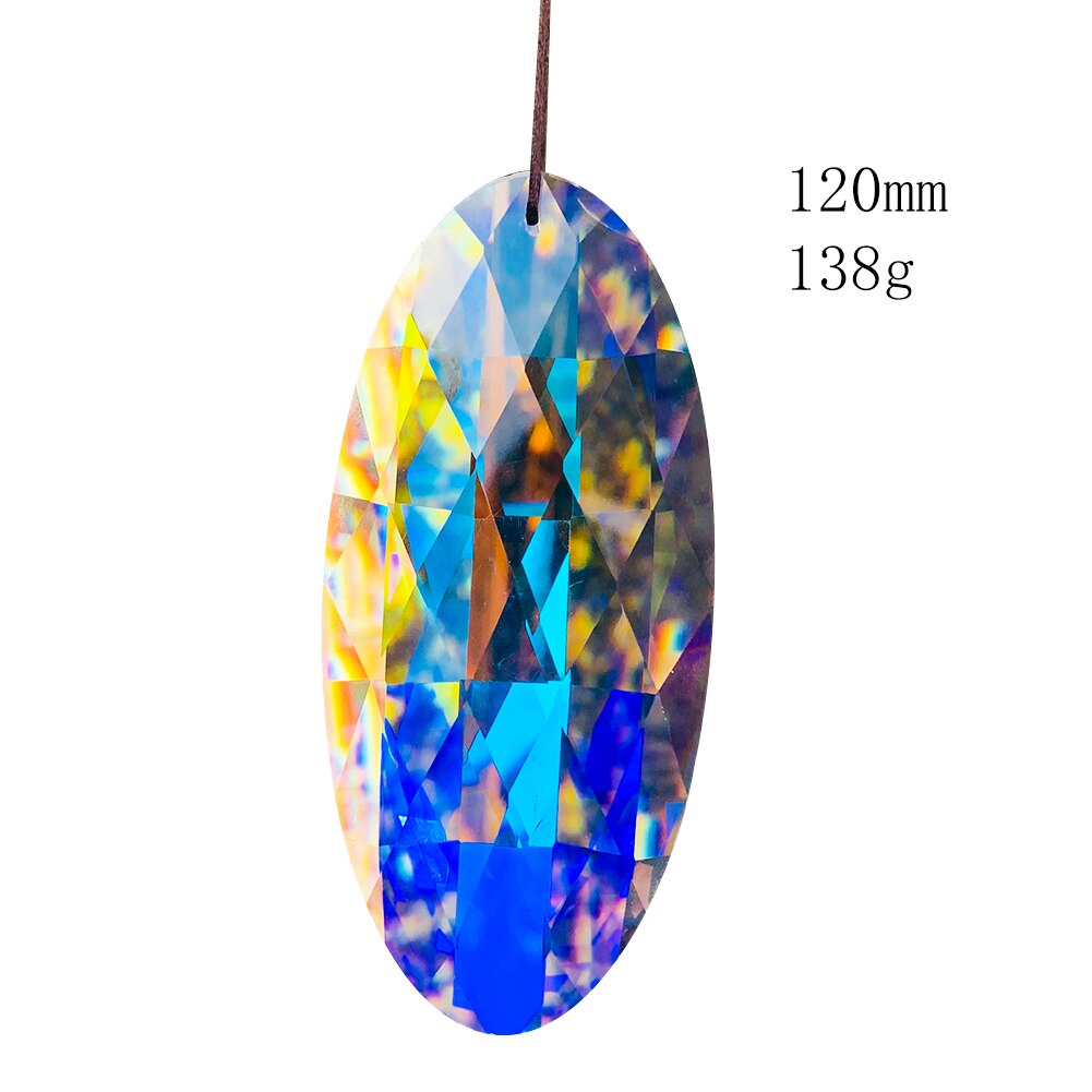 Brillant Faceted Rainbow Crystal Prism Suncatcher Chandeliers Hanging Crystal Decorations Pendant Sun Catcher Home Wedding Decor