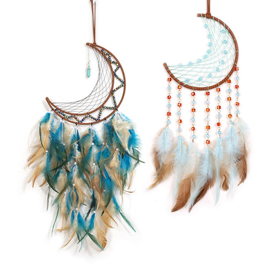 Half Moon Dream catchers With Lights Handmade