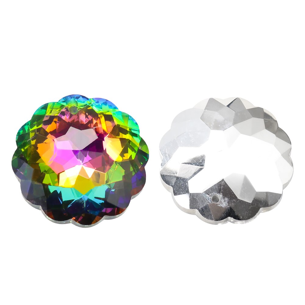 Symphony Mandala Crystal Pendant Faceted Glass Rainbow Prisms Sun Catcher Lamp Accessories DIY Home Décor