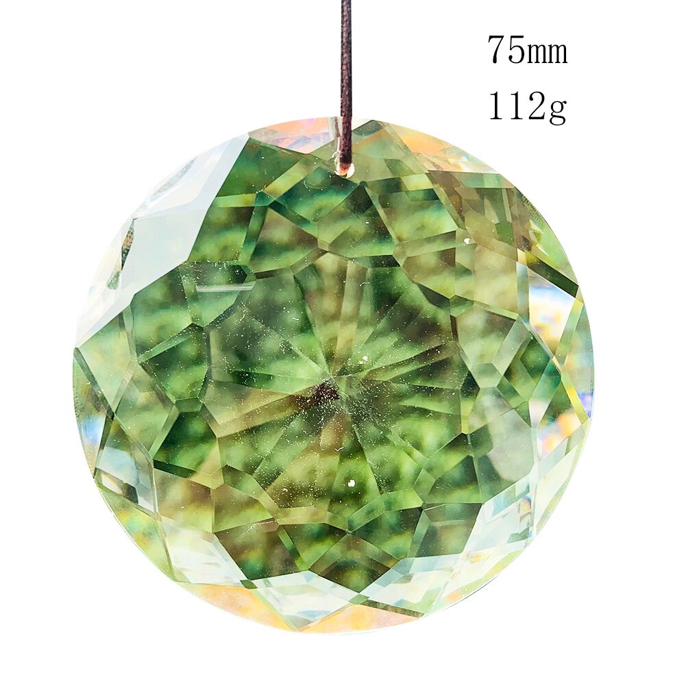 Brillant Faceted Rainbow Crystal Prism Suncatcher Chandeliers Hanging Crystal Decorations Pendant Sun Catcher Home Wedding Decor