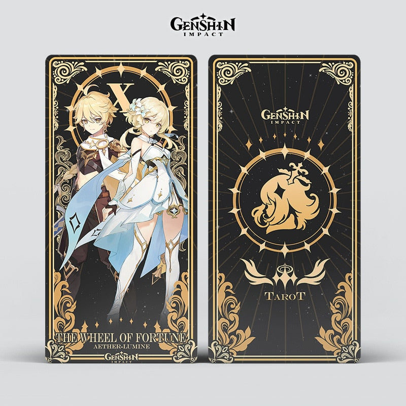 22 Card Tarot Deck Yae Miko Raiden Shogun Kaedehara Kazuha Playing Card Cosplay  Anime