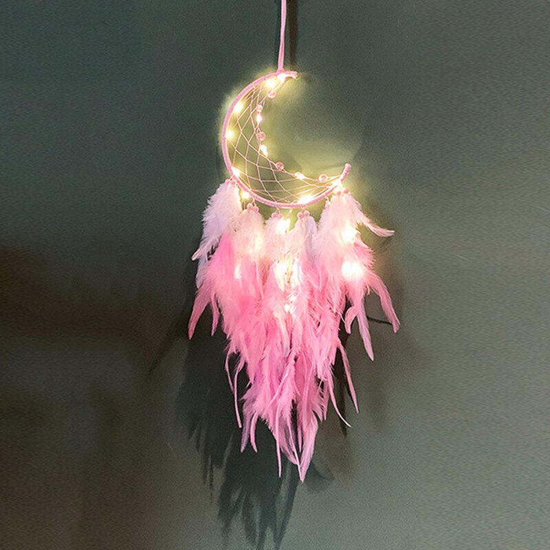 Half Moon Dream catchers With Lights Handmade