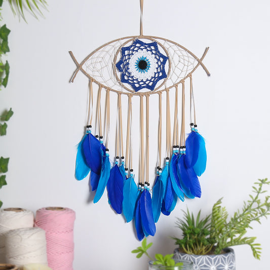 Evil Eye Dream Catcher Macrame Bohemian Style