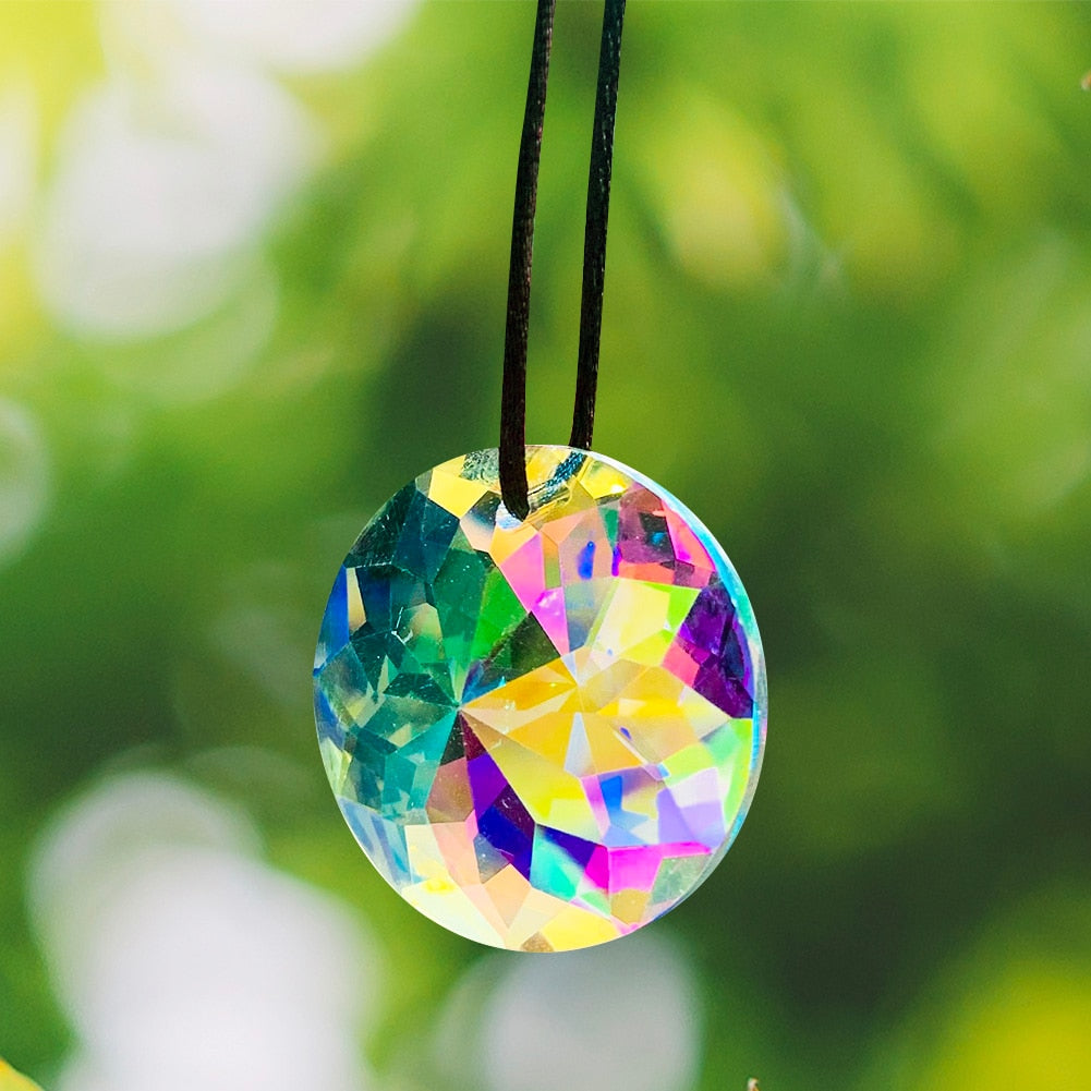 Premium Rainbow Crystal Hanging Faceted Prism Sun Catcher Chandelier Lighting Home Décor Decorations