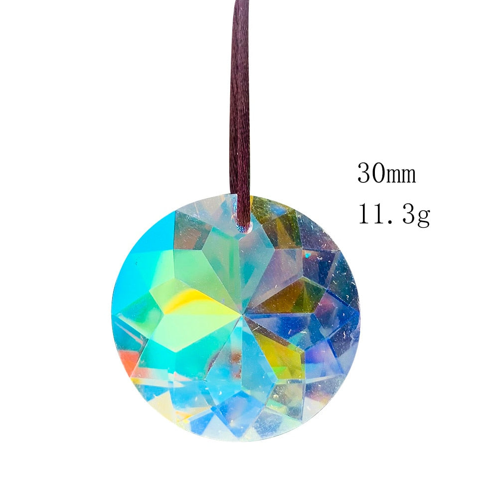 Premium Rainbow Crystal Hanging Faceted Prism Sun Catcher Chandelier Lighting Home Décor Decorations