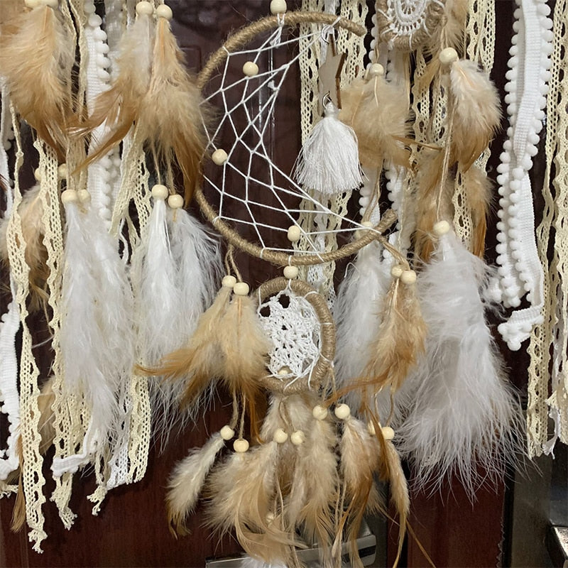 5 pcs/set Dream catchers Feathers Handmade Dream Catchers