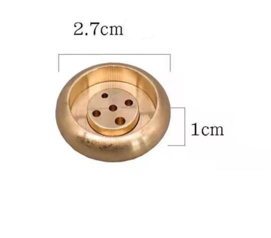 Elegant Natural Plain Wooden Incense Burner Stick Ash Catcher  Brass Incense Holder  Zen Buddhist Supplies