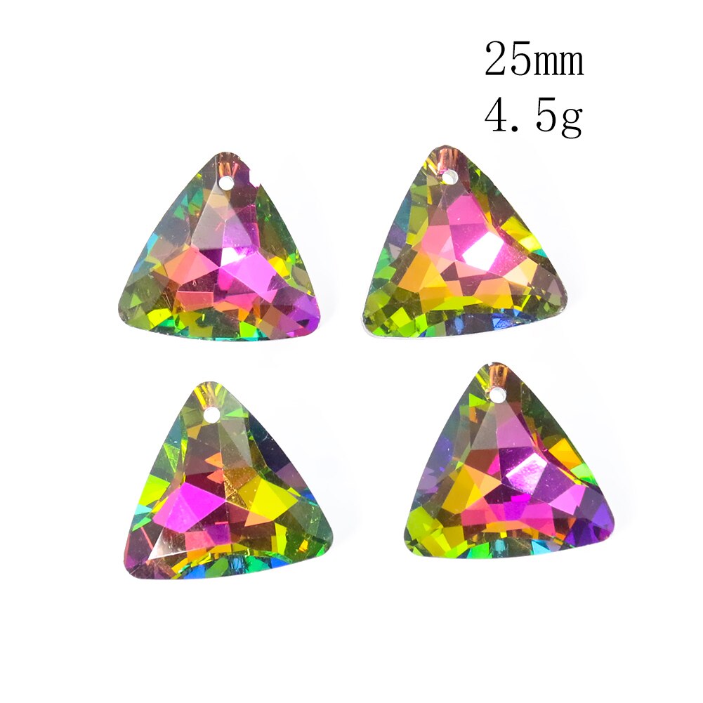 2PC Sparkling Rainbow Love Heart Crystal Faceted Prism Jewelry Necklace Pendant Chandelier Lamp Parts Sun Catcher  Décor