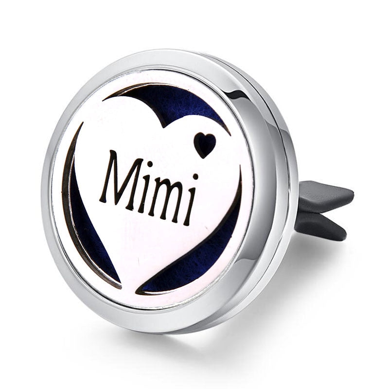 Tree of Life Stainless Steel Car Air Freshener Perfume Essential Oil Diffuser Locket