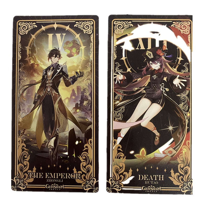 22 Card Tarot Deck Yae Miko Raiden Shogun Kaedehara Kazuha Playing Card Cosplay  Anime